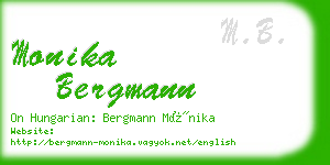 monika bergmann business card